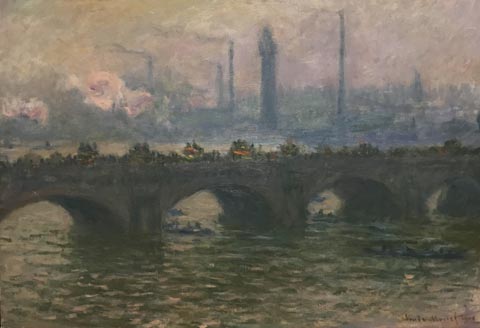 Claude Monet, Waterloo Bridge, 1903 Worcester Art Museum, Worcester, MA