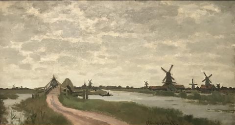 Claude Monet, Windmills near Zaandam, 1871 The Walters Art Museum, Baltimore, MD
