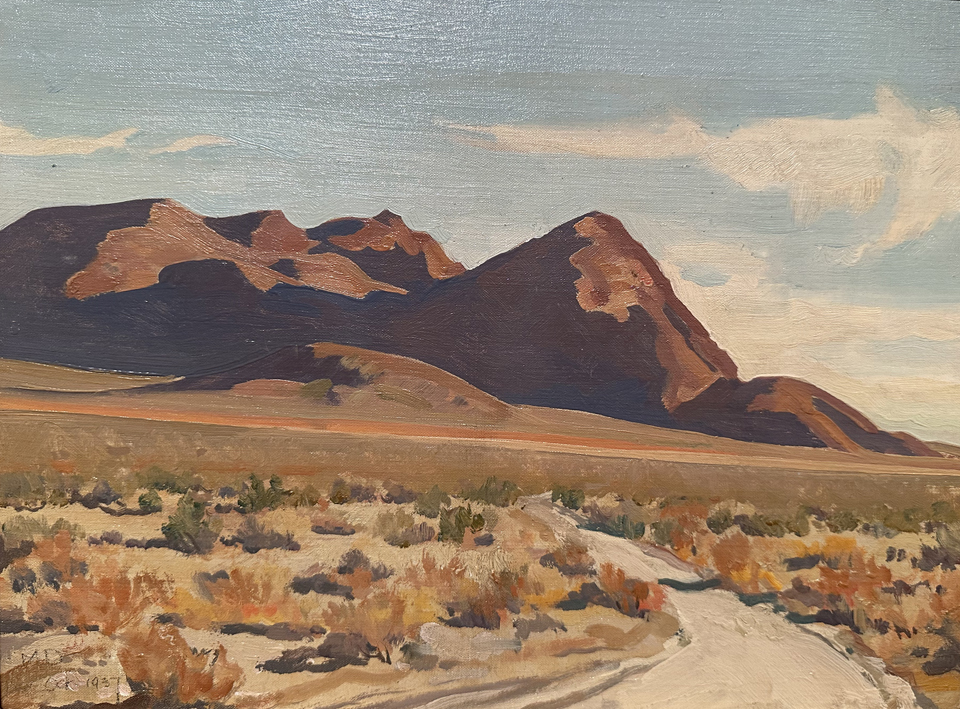 Maynard Dixon, Amargosa Desert Hills 1937, collection of Anette P. Cumming
