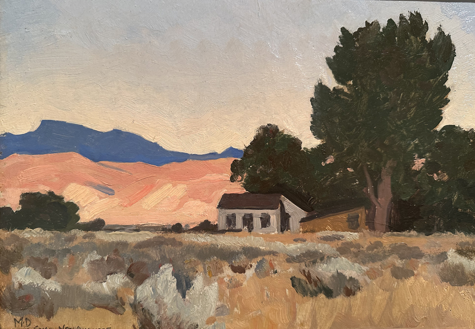 Maynard Dixon, Cottage in Carson 1935, collection of the A.P. Hays Family