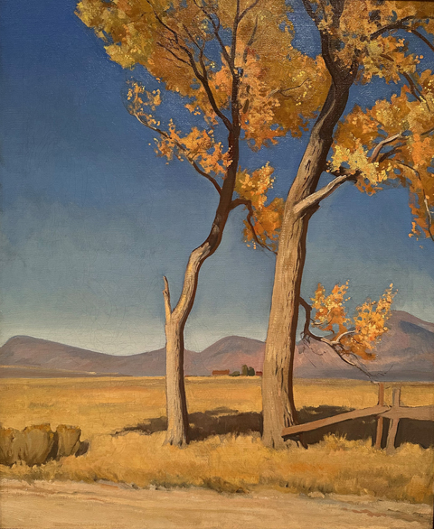 Maynard Dixon, Last Leafage 1935 collection of Brigham Young University