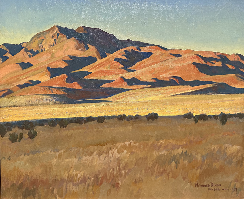 Maynard Dixon, Mountains in Sunset Light (Humboldt County, NV) 1927 Michael J and Kathleen A. Boyce, Boyce Family Trust