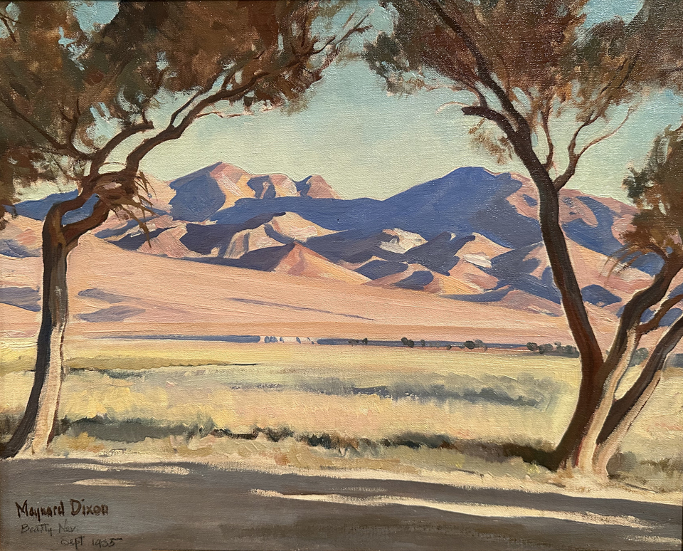 Maynard Dixon, Oasis, Beatty, NV 1935, collection of A.P. Hays Family
