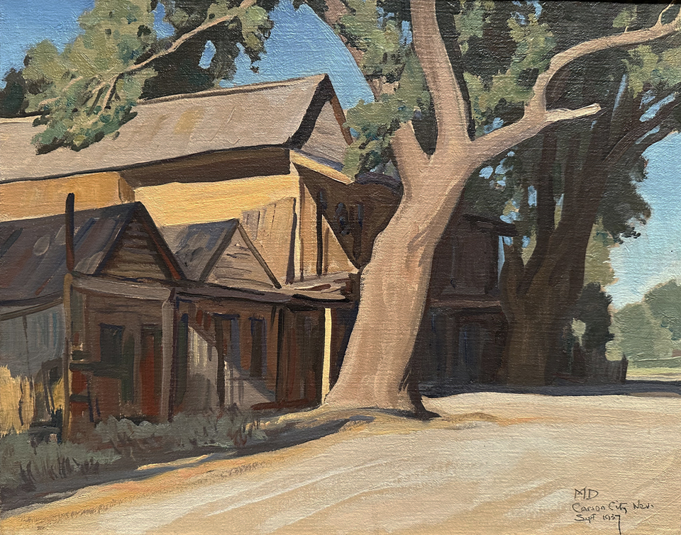 Maynard Dixon, Old Chinatown (Carson City, NV) 1937, Michael J. and Kathleen A. Boyce, Boyce Family Trust