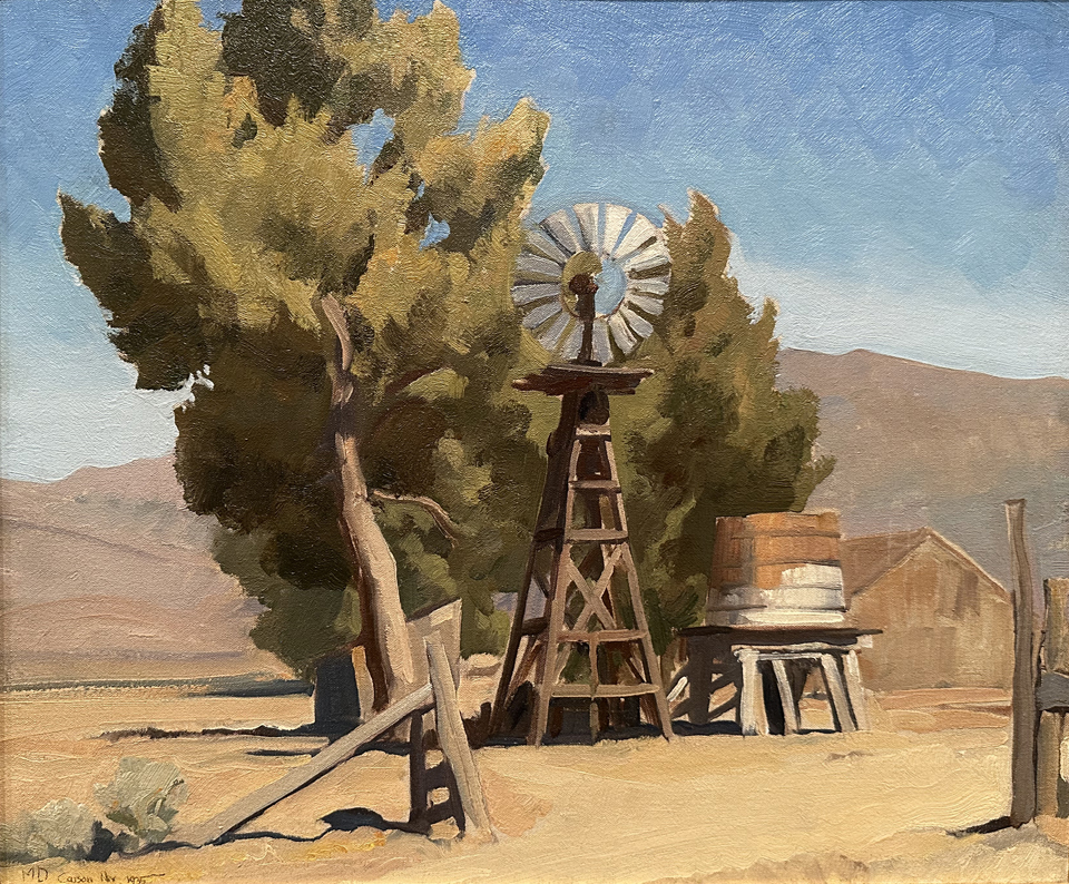  Maynard Dixon, Ranch Windmill (Carson City) 1935, collection of Phil and Jennifer Satre