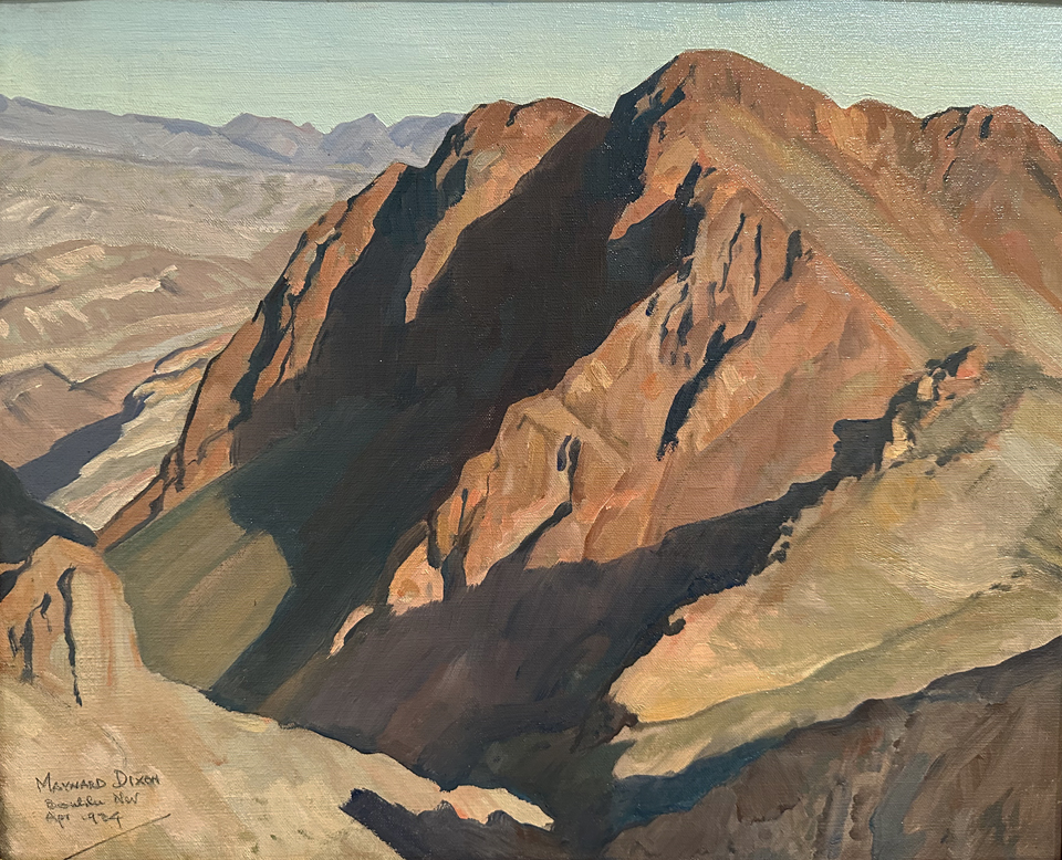 Maynard Dixon, Surveyor's Hill, Boulder, NV 1934, collection of Robert and Julie Dickson