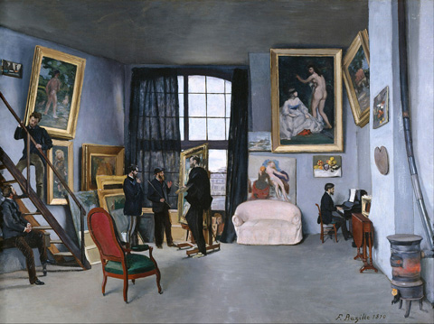 Frederic Bazillle, 1841-1870, Frederic Bazile's Studio, 1870