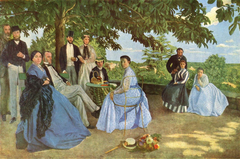 Frederic Bazille, 1841-1870, Family Reunion, 1868