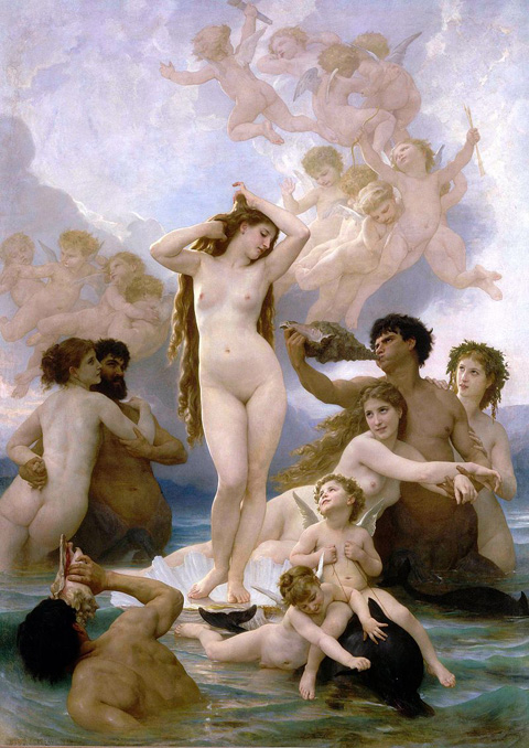 William Adolph Bouguereau, 1825-1905 The Birth of Venus, 1879
