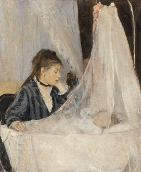Berthe Morisot, 1841-1895, The Cradle, 1872