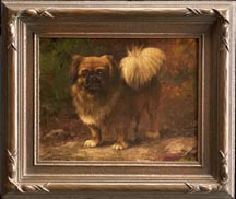 Gustave Adolph Magnussen Pekingese Dog, 1924 canvas laid down on board, 11 x 14