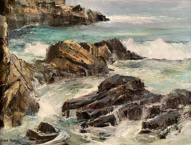 Joshua Meador 1911-1965, "Carmel Coast" Oil on Linen, 20 x 27  $6,500