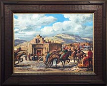 Joshua Meador, Chicken Race, Santa Domingo Pueblo, Meador Family collection 