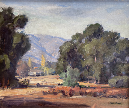 Joshua Meador 1911-1965, Eucalyptus of San Gabriel Valley Meador Family Collection  Oil on Linen, 20 x 24  $6,000 