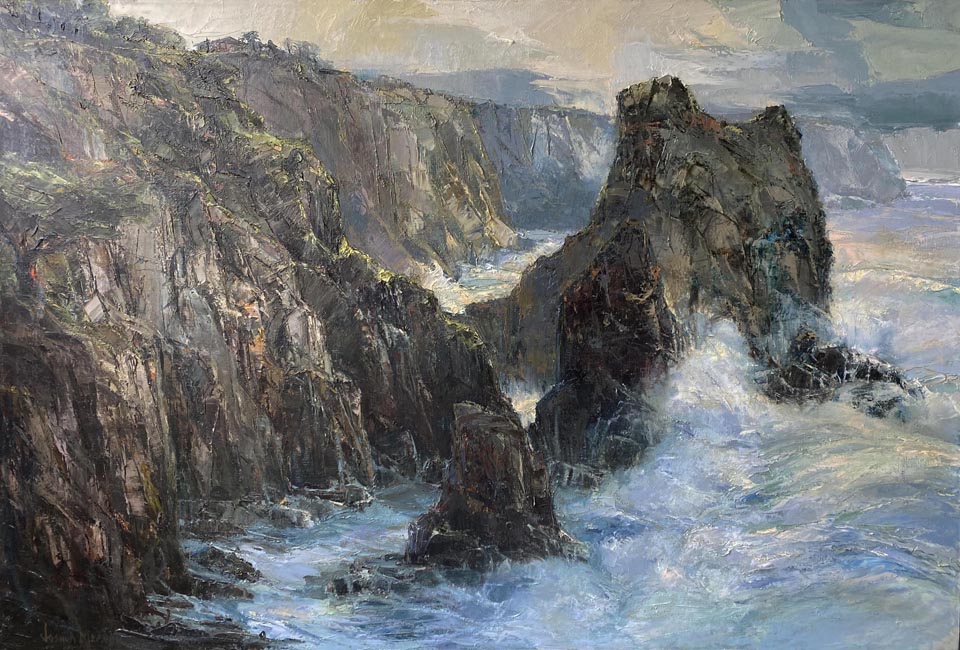 Joshua Meador, Genesis, 27 x 40, Bodega Bay Heritage Gallery collection
