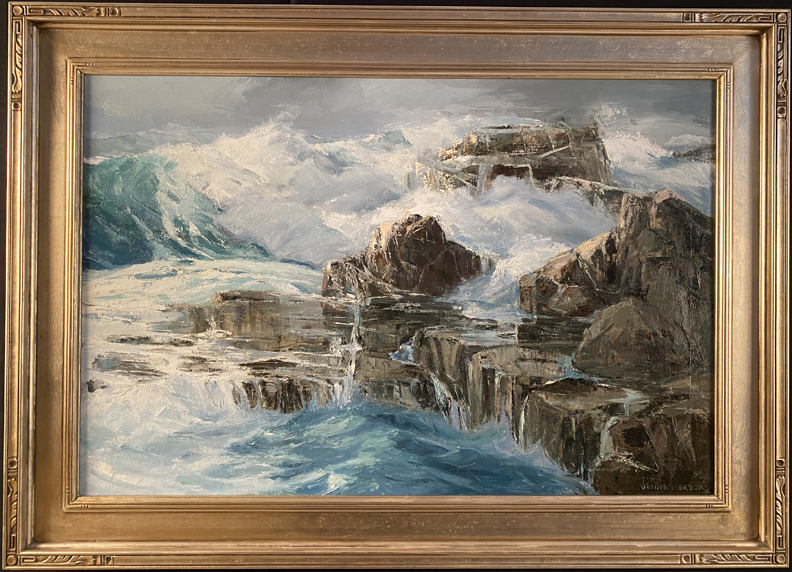 Joshua Meador 1911-1965, Mendocino Coast Oil on Linen, 24 x 36 $10,000