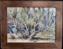 Joshua Meador, painting of a smoke Tree called Patriarch