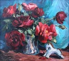 Joshua Meador Red Roses Still Life
