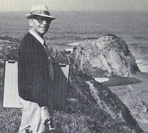 Photo of El Meyer on Painting excursion