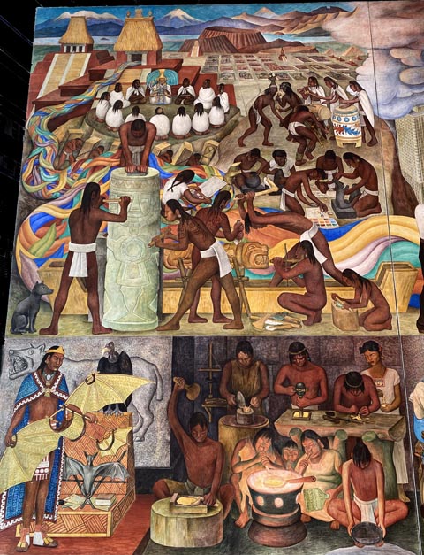 Diego Rivera, Pan American Unity mural, Panel 1