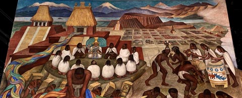 Diego Rivera, Pan American Unity, Panel 1, TOP