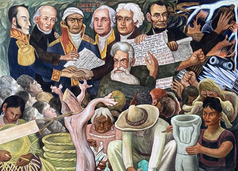 Diego Rivera, Pan American Unity, Panel Bottom-right