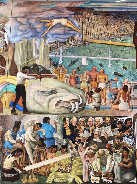 Diego Rivera, Pan American Unity mural, Panel 2