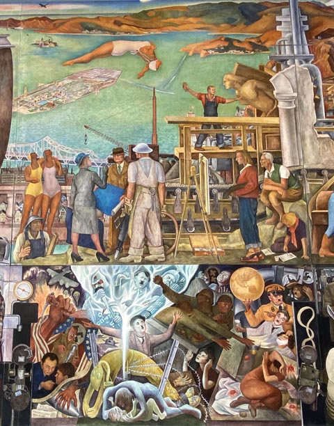 Diego Rivera, Pan American Unity mural, Panel 4