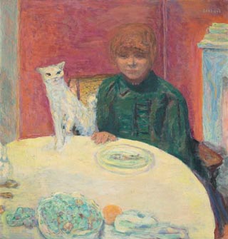 Woman with Cat, or The Demanding Cat, 1912 Pierre Bonnard, Musee d'Orsay 