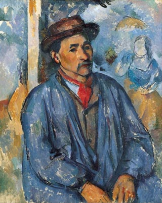 Paul Cezanne Man in a Blue Smock, 1896-97