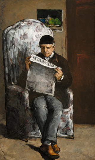 Paul Cezanne The Artist's Father Reading L'Evenement, 1866