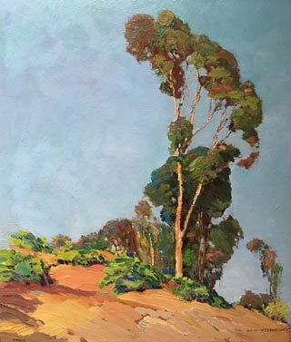 Nelbert Murphy Chouinard, 1879-1969 Eucalyptus on Hill, nd Artist Founder and Overseer of the famed Chouinard Art Institute