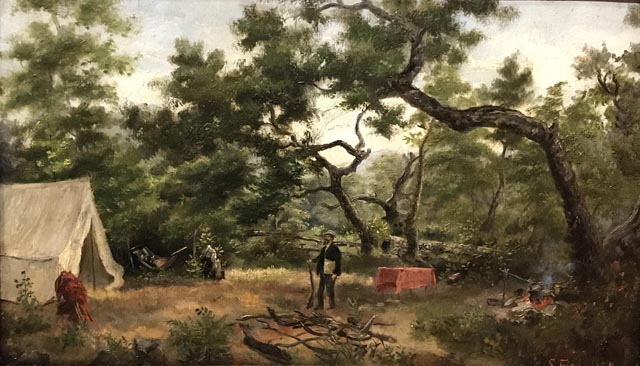 Mary Stevens Fish, 1841-1895 Tecolote Canyon Summer Camp of Henry Chapman Ford, Santa Barbara, CA, c1880 Estate of Rosemary Carton Brown