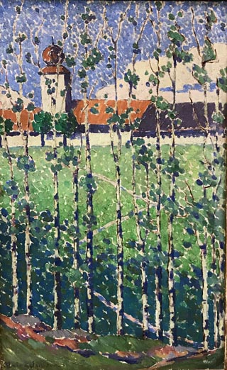 Almira A. Judson, 1872-1945 Untitled, The Schoolhouse through the Trees, 1915-20 Collection of Jerry Jackson