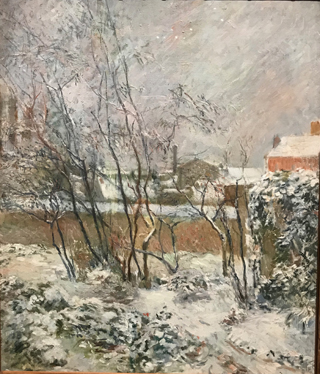 Garden in Snow, 1883, Rue Carcel, Paris Ny Carlsberg Glllypothek