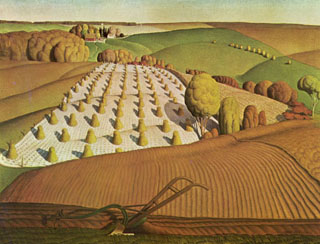 Grant Wood (1891-1942), Fall Plowing, 1931