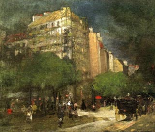 Robert Henri Cafe du Domeaga  On the Boulevard Montparnasse, 1890 