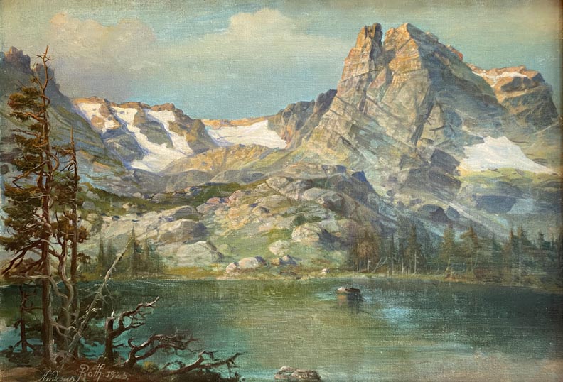 Andreas Roth, Alpine Lake, 1925