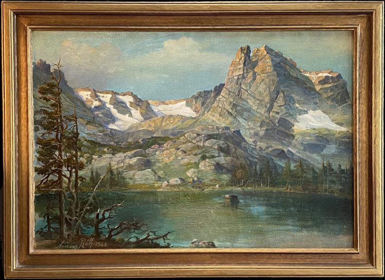Andreas Roth, Alpine Lake, 1925
