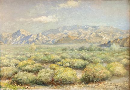 Andreas Roth, Desert landscape, 1933
