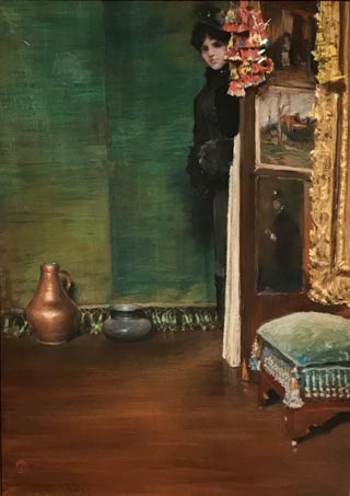 May I Come In?, ca 1883 William Merritt Chase, American, 1849-1916