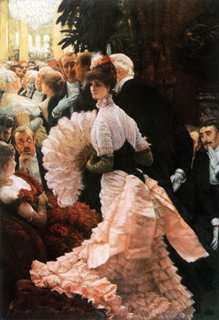 James Tissot (1836-1902), L'ambitieuse (The Political Woman) 1883-85 Albright-Knox Art Gallery, Buffalo, NY Jewel City, Art from San Francisco's  Panama Pacific Exposition, 1915 SF's de Young Museum, Oct 17, 2015 - Jan 10, 2016