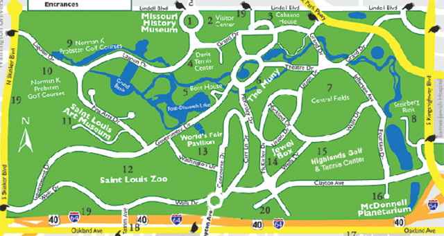 Map of Forest Park