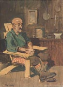 Paul Sample Farmer in a Chair Large Thumbnail