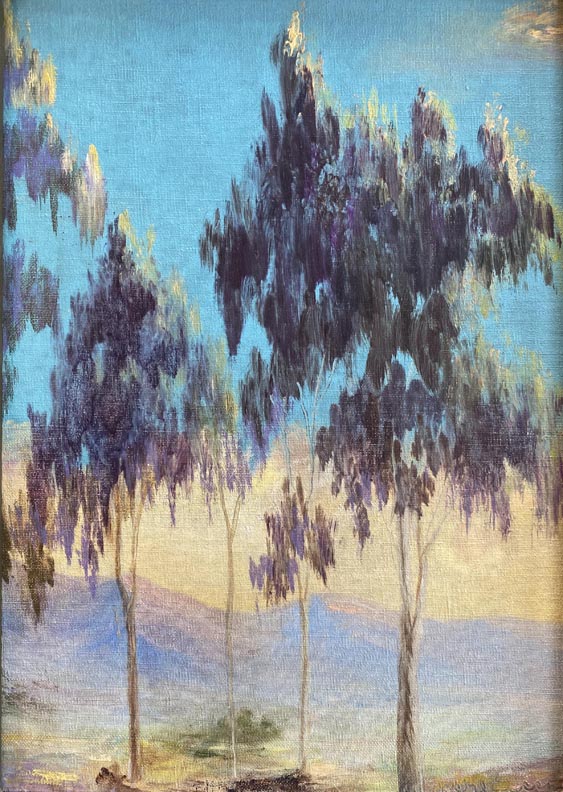 Elizabeth Schleussner, Landscape with Eucalyptus