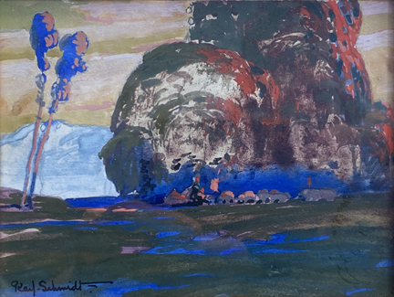 Karl Schmidt, Coastal Oaks and Eucalyptus