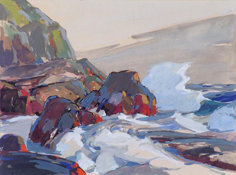 Karl Schmidt, Rocky Coastal Scene 