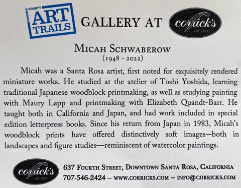 Info card about Micah Schwaberow at Corricks in Santa Rosa