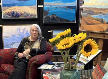 Linda Sorensen at her Atelier One Studio in Graton, CA