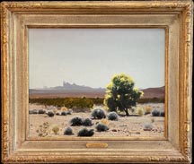 James Swinnerton, Yuma Desert  with gold Frame